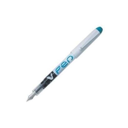 Pilot Lot De 6 Stylos Plume Jetable V-Pen Turquoise