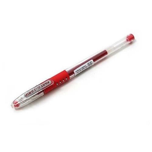 Pilot Lot De 12 Stylos À Bille G1 Grip Pointe Fine Encre Gel Rouge