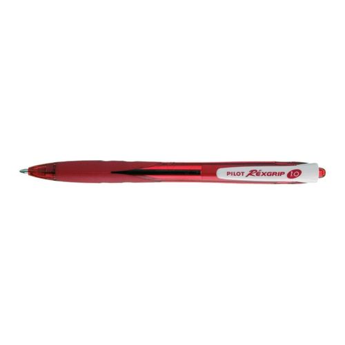 Pilot Lot De 6 Stylos À Bille Rexgrip Begreen Pointe Moyenne 1.0 Rouge
