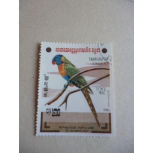 Timbre "Rp.Kampuchea 1983 : Lorique".