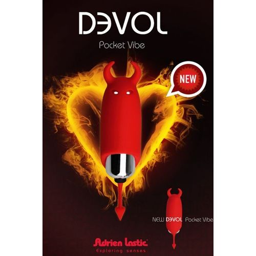 Mini-Vibro - Diablotin - Pocket Vibe- Adrien Lastic Adrien Lastic  Rouge