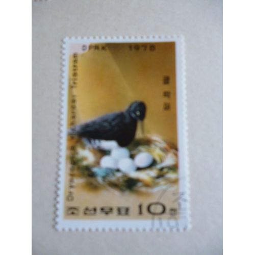 Timbre "Dprk:Corée:Dryocopus Richardsi".