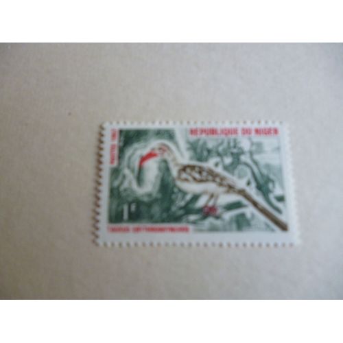 Timbre "Niger :1967 :Tockus Erythrorhynchus".