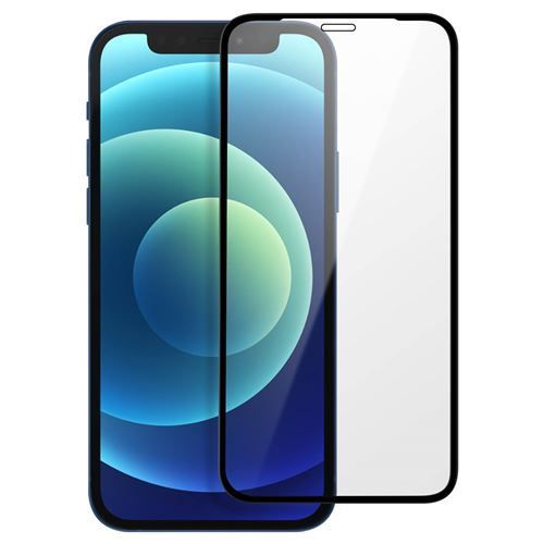 Hqselection® Lot De 2 Verre Trempé Pour Iphone 12 /Iphone 12 Pro.Film De Protection D'écran Couverture Complète Noir - Anti Rayures - Ultra Résistant Dureté 9h