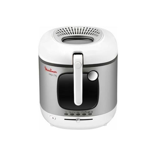 Moulinex mega XXL - Friteuse - 1.8 kWatt - blanc/gris