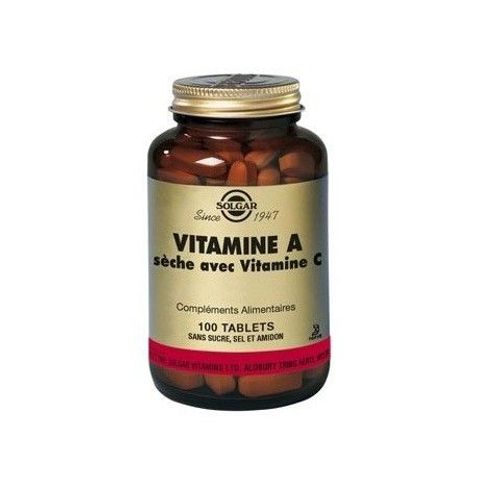 Vitamine A Avec Vitamine C  - 100 Tablettes 