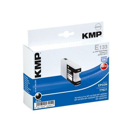 KMP E133 - 45 ml - noir - cartouche d'encre (équivalent à : Epson T7021 ) - pour Epson WorkForce Pro WP-4015, WP-4025, WP-4095, WP-4515, WP-4525, WP-4535, WP-4545, WP-4595