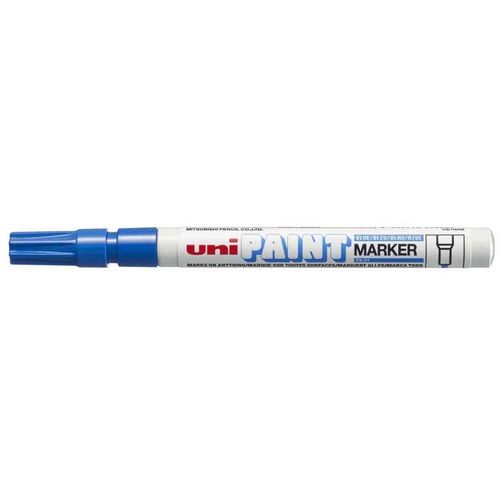 Uni-Ball Lot De 6 Marqueurs Permanent Paint Px-21 Pte Conique 1,2 Mm Bleu Foncé