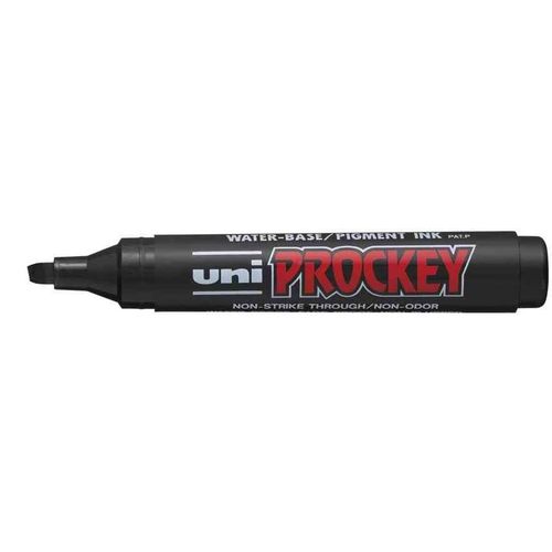 Uni-Ball Lot De 6 Marqueurs Permanent Prockey Pm-126, Noir