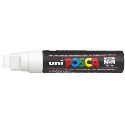 Uni-Ball Lot De 3 Marqueurs Peinture Posca Pc-17k, Blanc