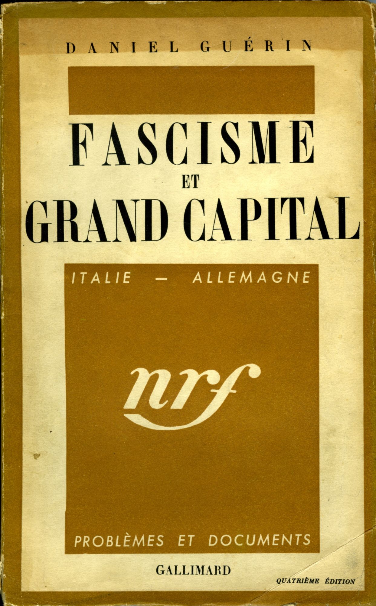 Fascisme Et Grand Capital. Italie - Allemagne. | Rakuten