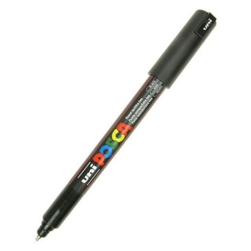 Uni-Ball Lot De 3 Marquers Peinture Posca (Pc-1mr), Noir