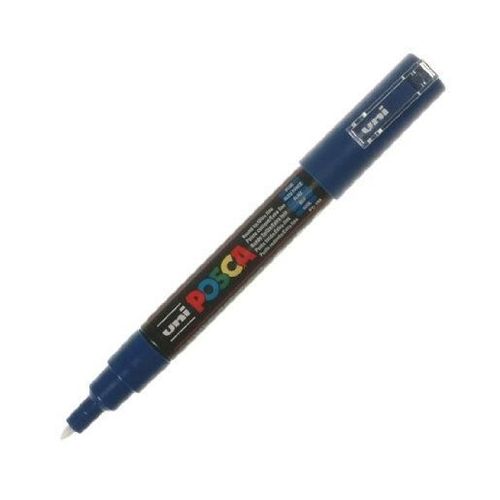 Uni-Ball Lot De 3 Marqueurs Peinture Posca Pc-1mc, Bleu Foncé