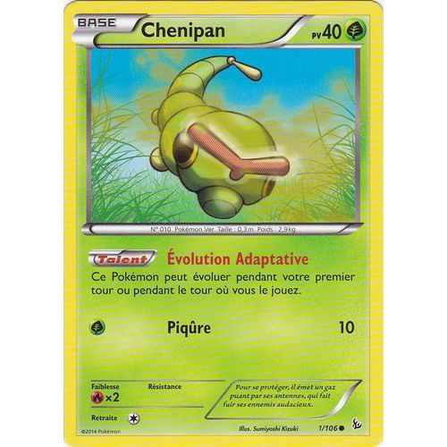 Carte Pokemon - Chenipan - 1/106 - Xy Etincelles