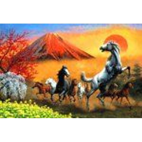 (50cm X 75cm, Panneau N ? 10 Correspondant) Kajita Tatsuji 1000 Piece Tomi Yue Xiang Cheval (Japon Importation)