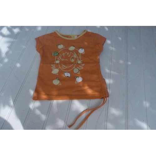 T-Shirt Manches Courtes Orange