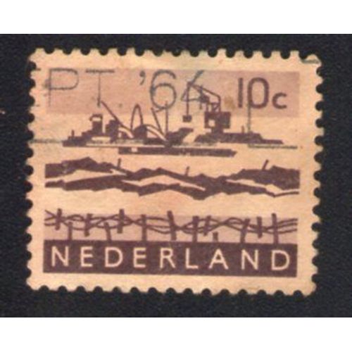 Pays Bas 1963 Oblitéré Used Grues De Chantiers Navals Ouvrages Bateaux