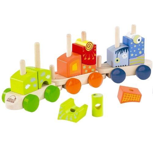 Hape - E0417 - Jouet De Premier Age - Blocs Train Fantaisie