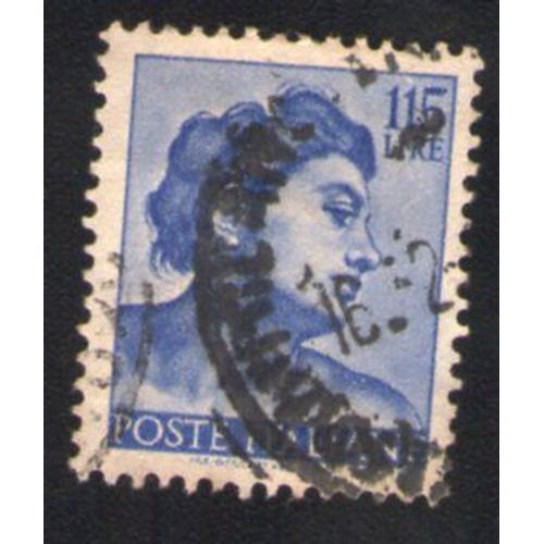 Italie 1961 Oblitéré Rond Used Fresque Chapelle Sixtine Tête De Nue 115 Lire