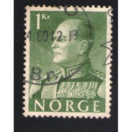 Norvège 1969 Oblitéré Rond Used Stamp King Roi Olav V 1kr Vert