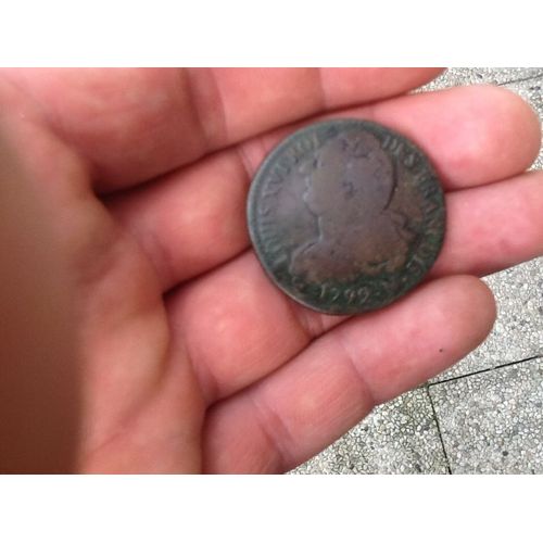 Louis Xvi  2 Sols Atel N 1792 En Métal De Cloche