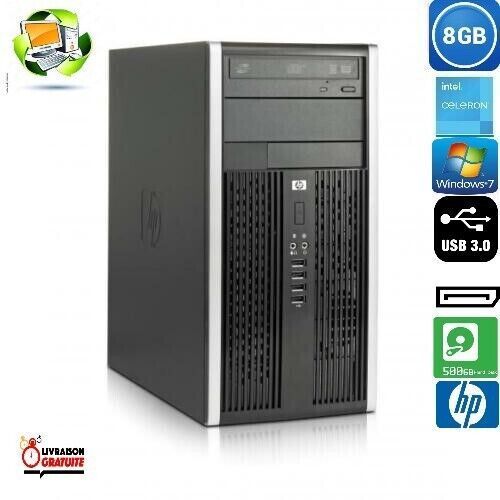 HP COMPAQ PRO 6300 MT INTEL CELERON G1610 - 2.60 Ghz - Ram 8 Go - DD 500 Go