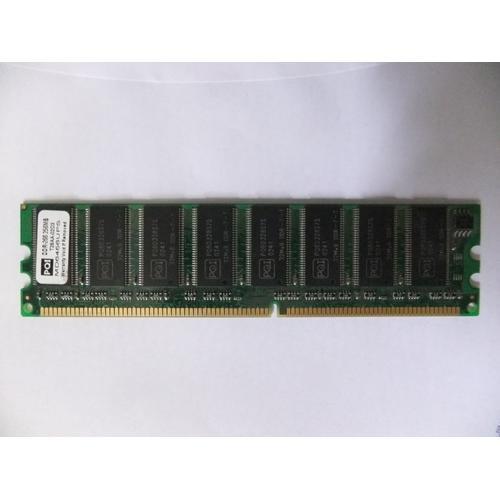 PQI - Mémoire - 256 Mo - DDR - PC2100 - 266 MHz - DIMM 184 broches - MD6456UPS