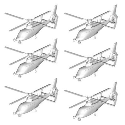 Maquettes Hélicoptères : Set De 6 Hélicoptères Z-9 Chinois