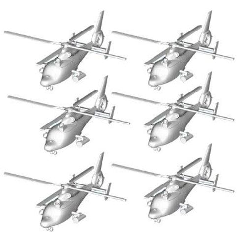 Maquettes Hélicoptères : Set De 6 Hélicoptères Wz-9c Chinois