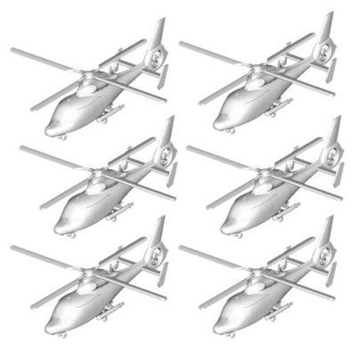 Maquettes Hélicoptères : Set De 6 Hélicoptères Z-9c Chinois