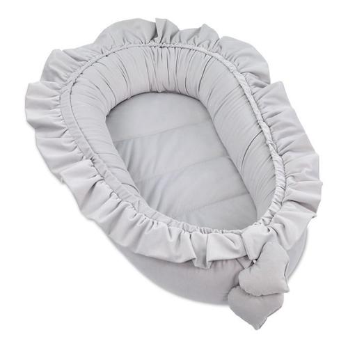 Reducteur De Lit Bebe 90x50 - Cale Bebe Pour Lit Cocon Bebe Matelas Cocoon Velours Gris