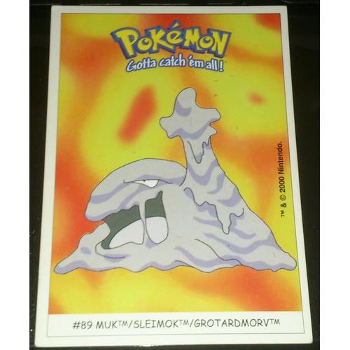 Grotadmorv (N°89) Carte Pokémon Dunkin "Boomer" (Stickers)
