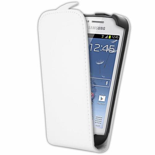 Mocca Étui Clapet À Rabat Blanc Pour Samsung Galaxy Trend Lite S7390
