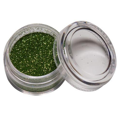 Paillettes Glitter Corporelles Verte Ladot - Accessoire Beaute Maquillage Pour Corps Visage Vert