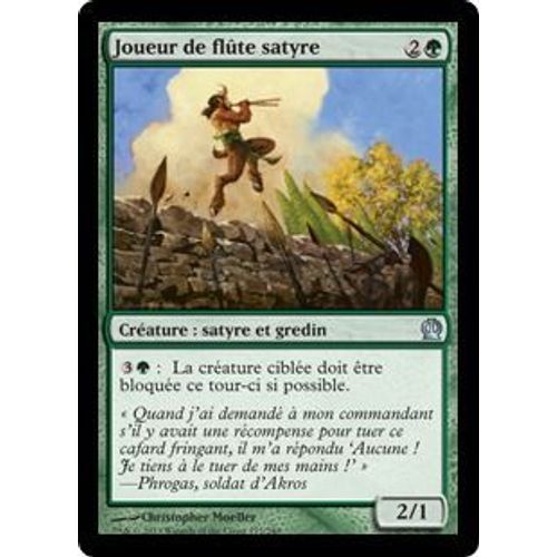 Foil Joueur De Flute Satyre - Theros - U - 175/249