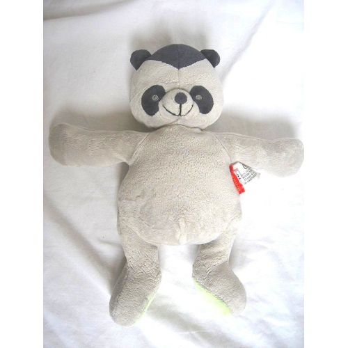 Doudou Raton Laveur Gris Et Marine 25 Cm Marese