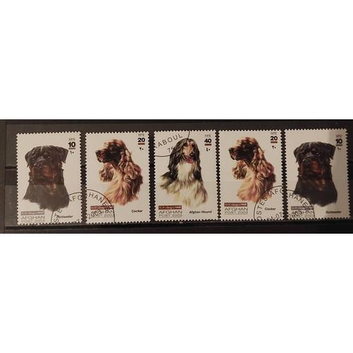 Timbres Afghanistan Chiens 2003
