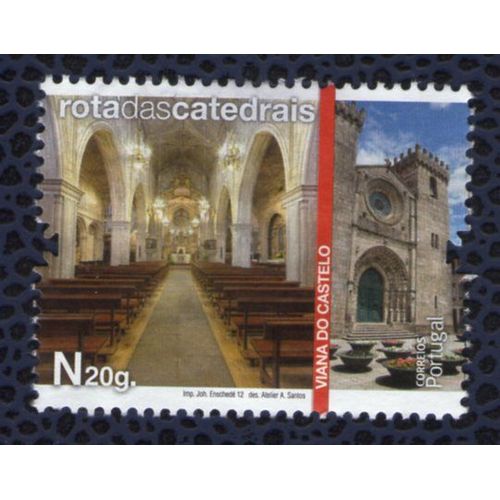 Portugal Timbre Used Stamp Route Des Cathédrales Viana Do Castelo 2012 Wns Pt054/12