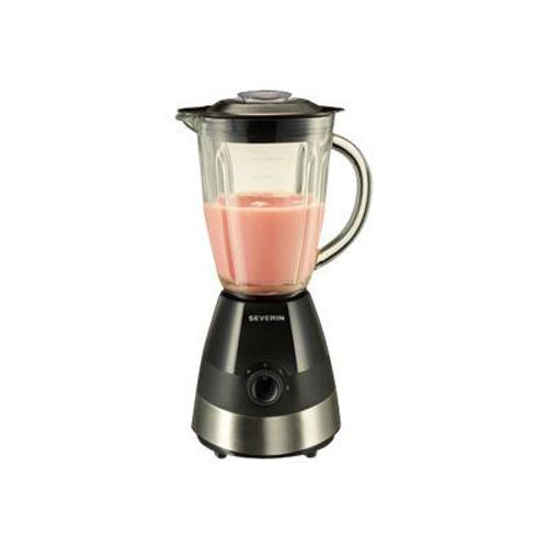 SEVERIN SM 3718 - Bol mixeur blender - 1.5 litres - 550 Watt - inox brossé/noir