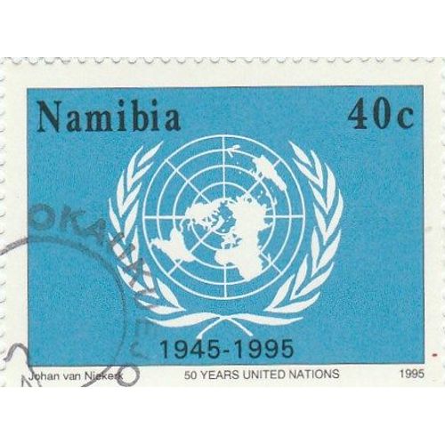 Timbre  Sur Le Cinquantenaire Des Nations-Unies