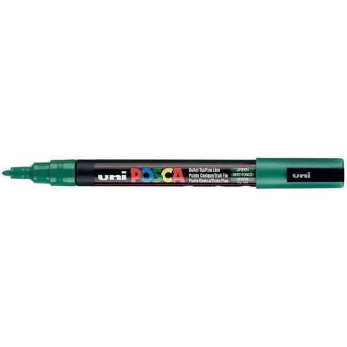 Uni-Ball Lot De 6 Marqueurs Peinture Posca Pc-3m, Vert Foncé