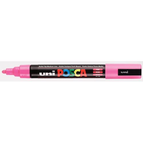 Uni-Ball Lot De 3 Marqueurs Peinture Posca Pc-5m, Rose