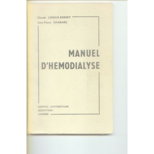 Manuel D'hemodialyse