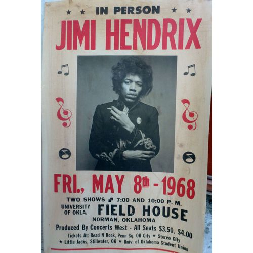 Affiche De Concert Jimi Hendrix