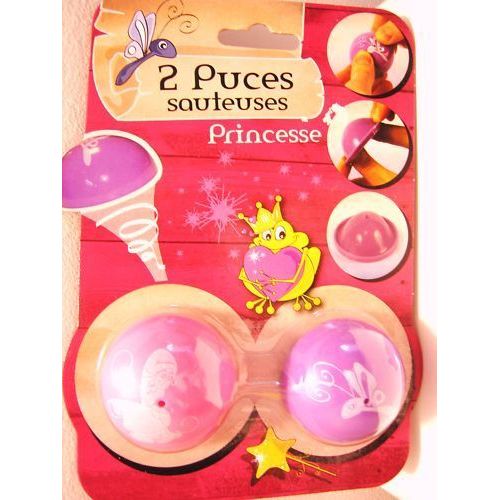 Lot De 2 Puces Sauteuses Princesses
