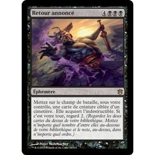 Foil Retour Annoncé - Magic Mtg - Créations Divines