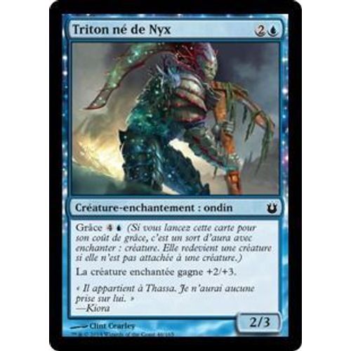 Foil Triton Né De Nyx - Magic Mtg - Créations Divines
