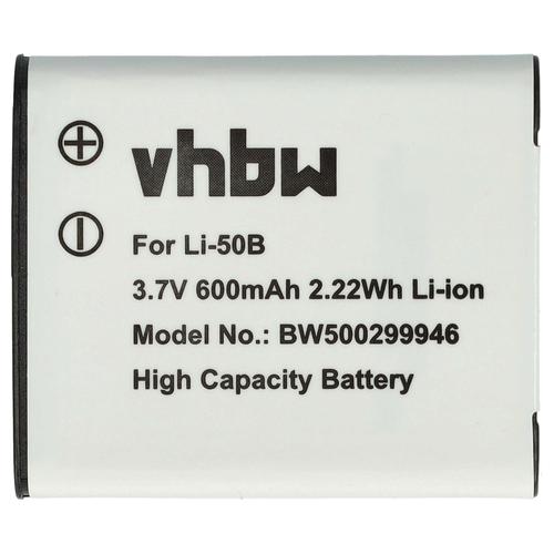 vhbw 1x Batterie compatible avec Olympus D-780, DZ-100, DM-3, DM-901, DM-7, DM-5, D-715, DZ-105, LS-100 appareil photo (600mAh, 3,6V, Li-ion)