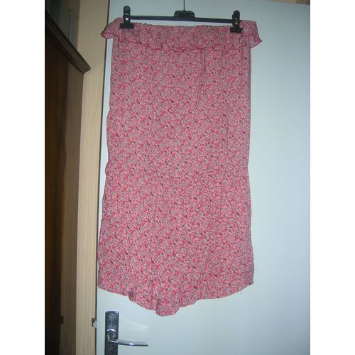 Robe Bustier Short Camaïeu Taille 44 Viscose 100%.