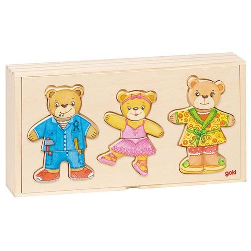 Puzzle De Famille D'ours À Habiller 2